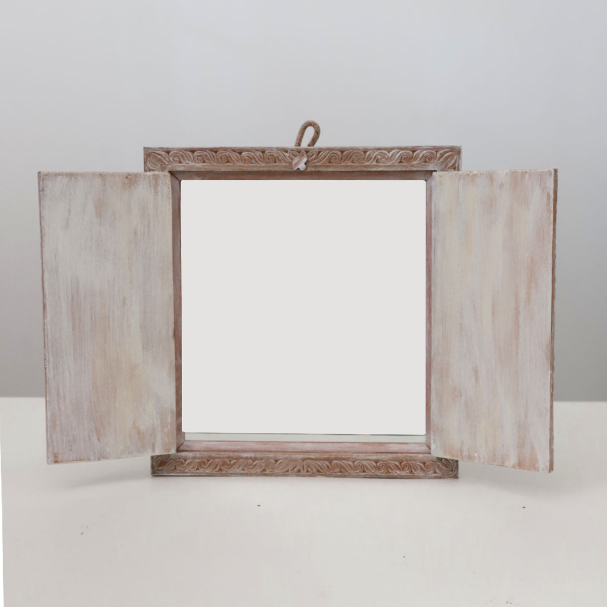 Rustic Vintage Wooden Mirror