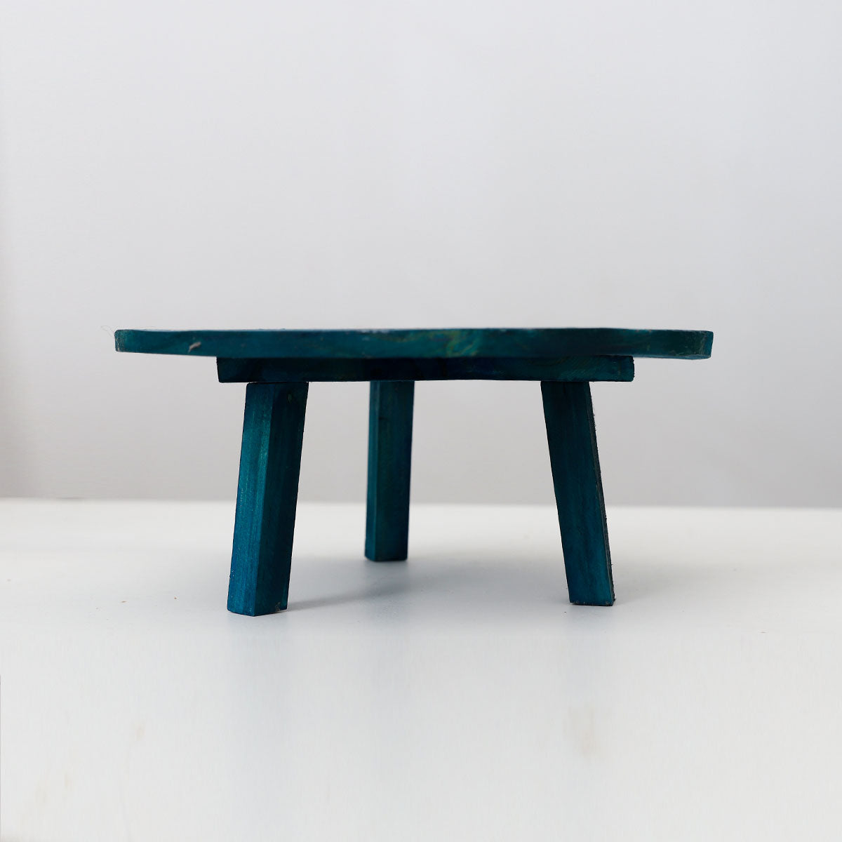 Lily Pond Wooden Stool