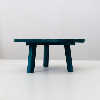 Lily Pond Wooden Stool