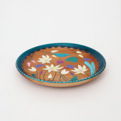 Lotus Harmony Painted Plate