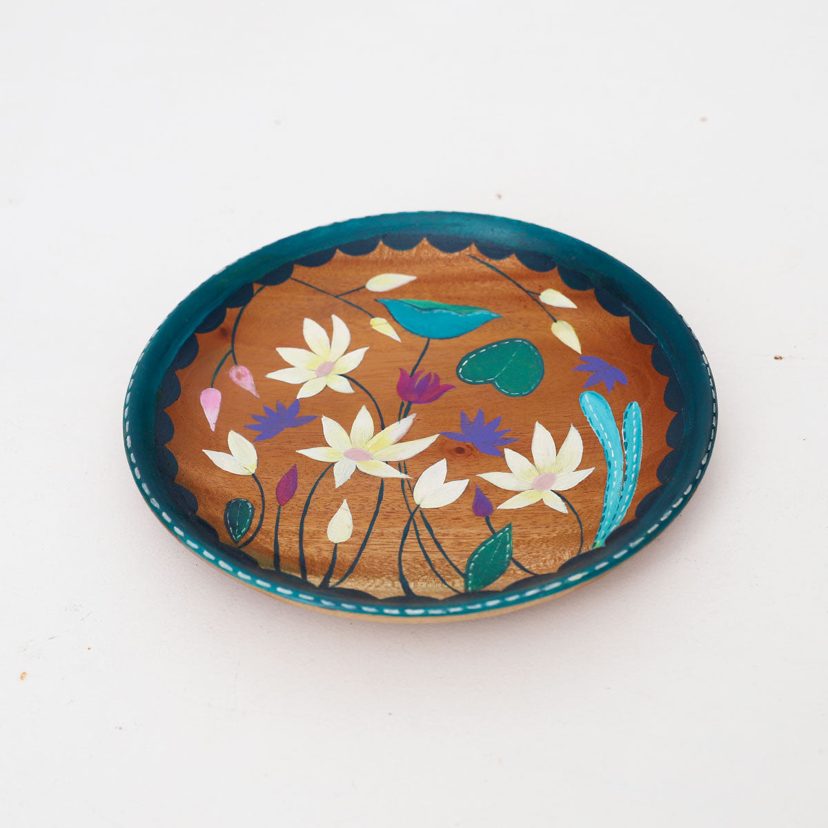 Lotus Harmony Painted Plate