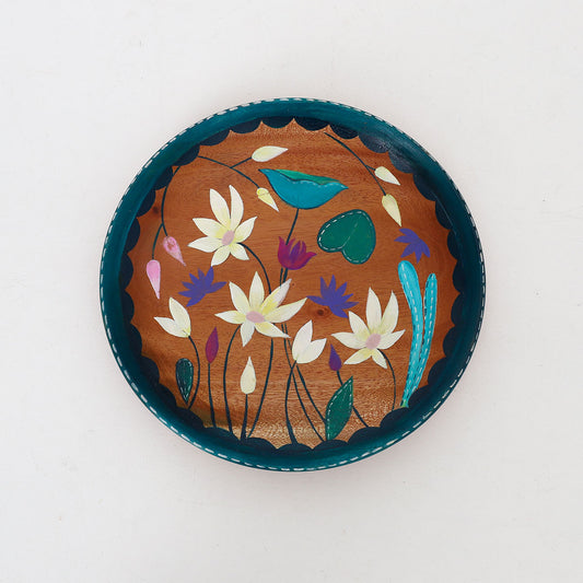Lotus Harmony Painted Plate