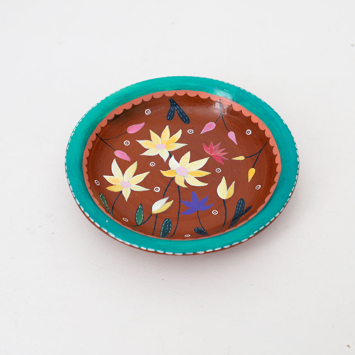 Lotus Serenity Painted Plate
