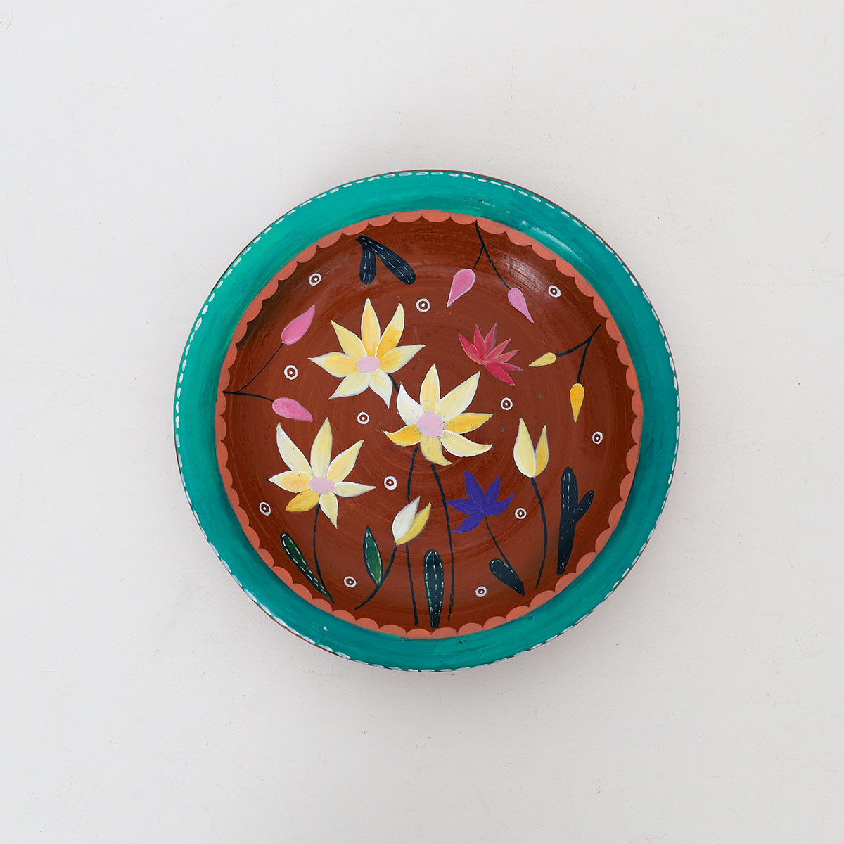 Lotus Serenity Painted Plate