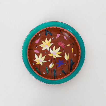 Lotus Serenity Painted Plate