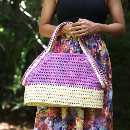 Indigo Leaves Palmyra Bag