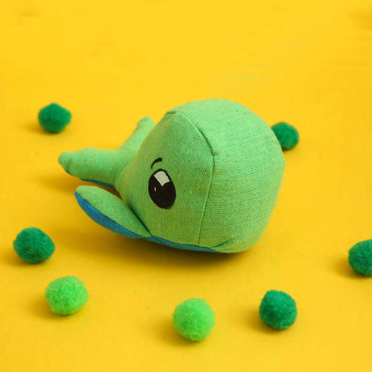 Green Whale Soft Toy