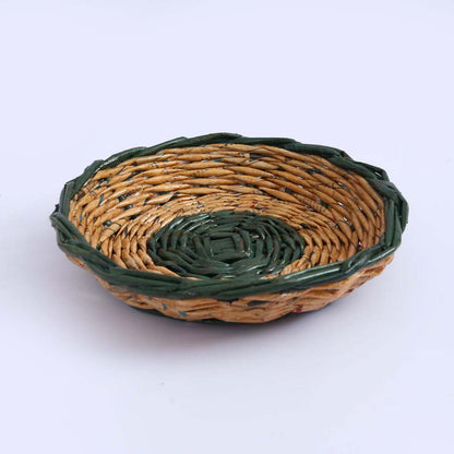 Green Paper Serving Tray