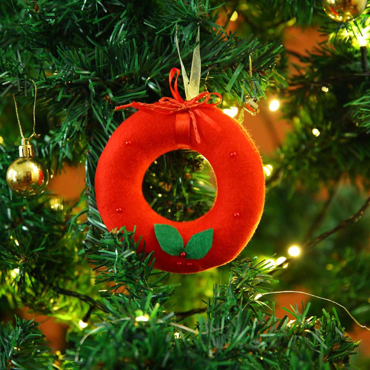 Holly Wreath Ornament