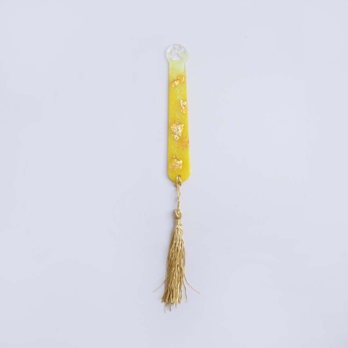 Yellow Paw Resin Bookmark