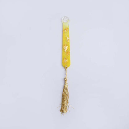 Yellow Paw Resin Bookmark