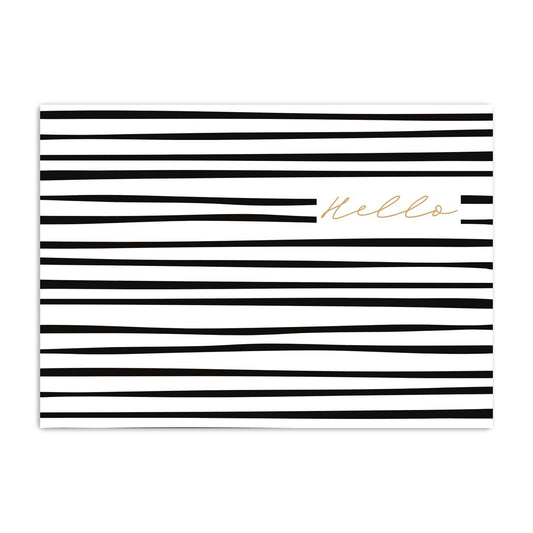 Monochrome Hello Card