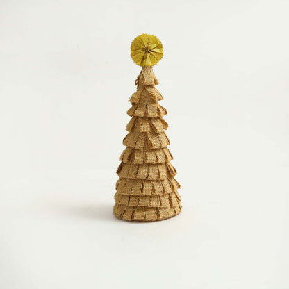 Burlap Flap Mini Christmas Tree