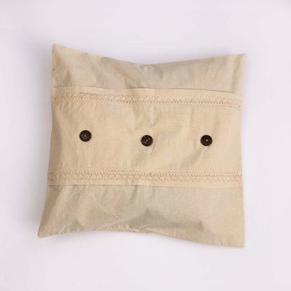 Coconut Shell Button Cushion Cover