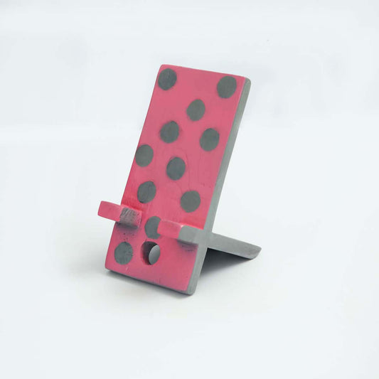 Pink Wooden Phone Stand