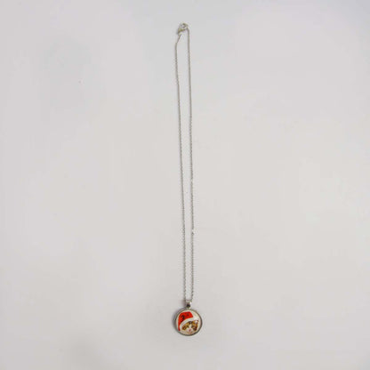 Christmas Kitty Necklace