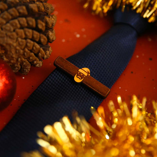Santa Baby Wooden Tie Pin