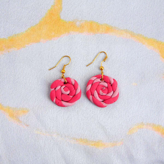 Candy Swirl Clay Earrings