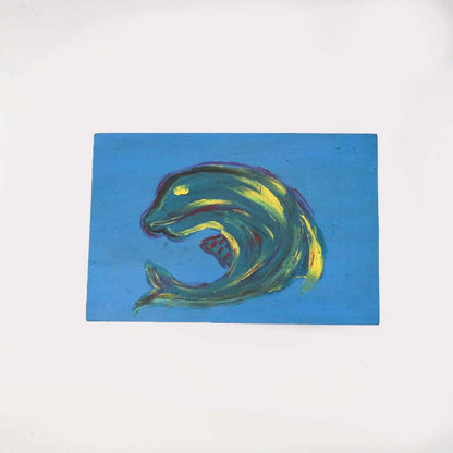 Dolphin Wooden Stool