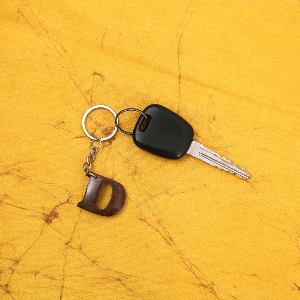 D Coconut Shell Key Tag