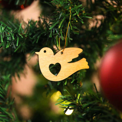 Dove Wooden Ornament