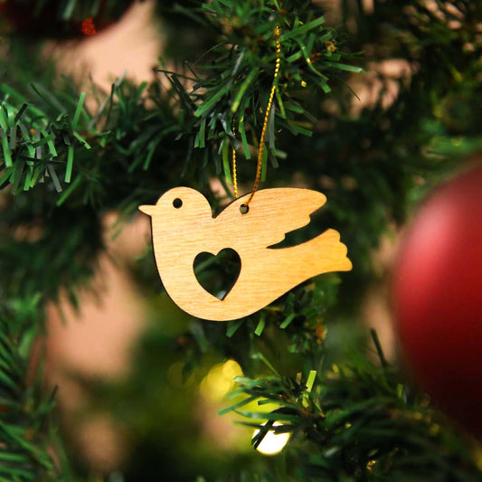 Dove Wooden Ornament
