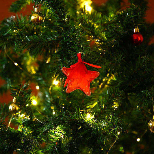 Red Star Tree Ornament