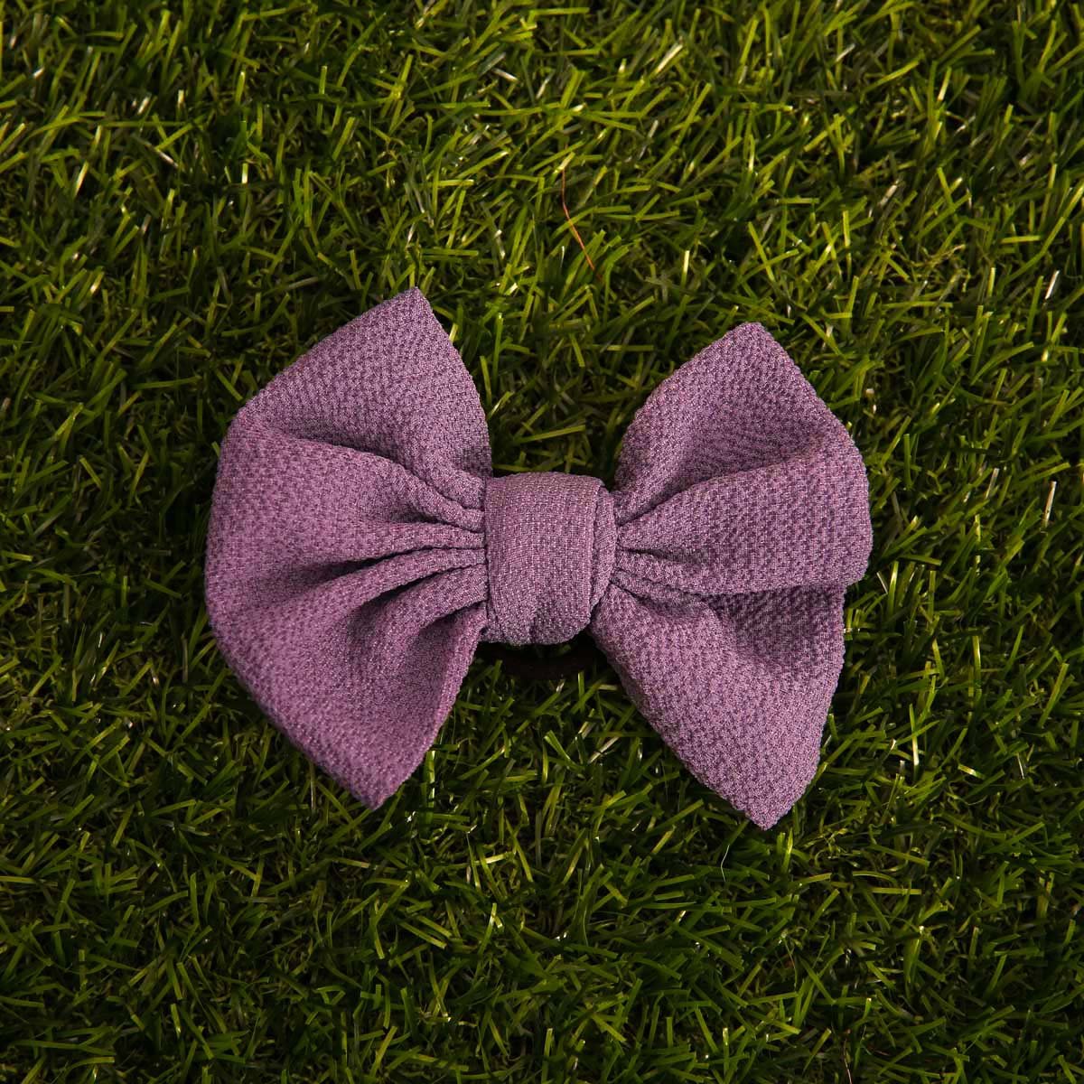 Lavender Poofy Hair Tie Bow