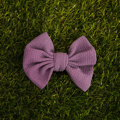 Lavender Poofy Hair Tie Bow