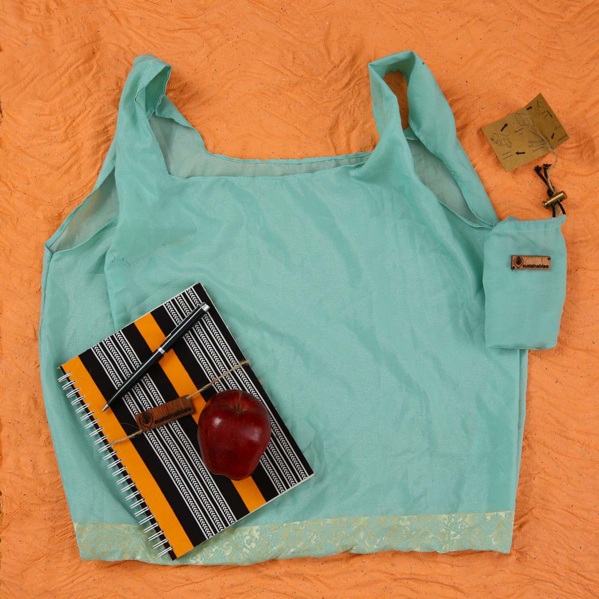 Aqua Saree Bag - Small