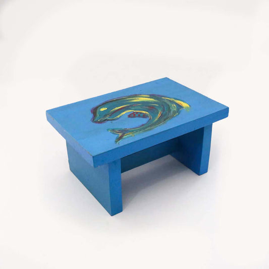 Dolphin Wooden Stool