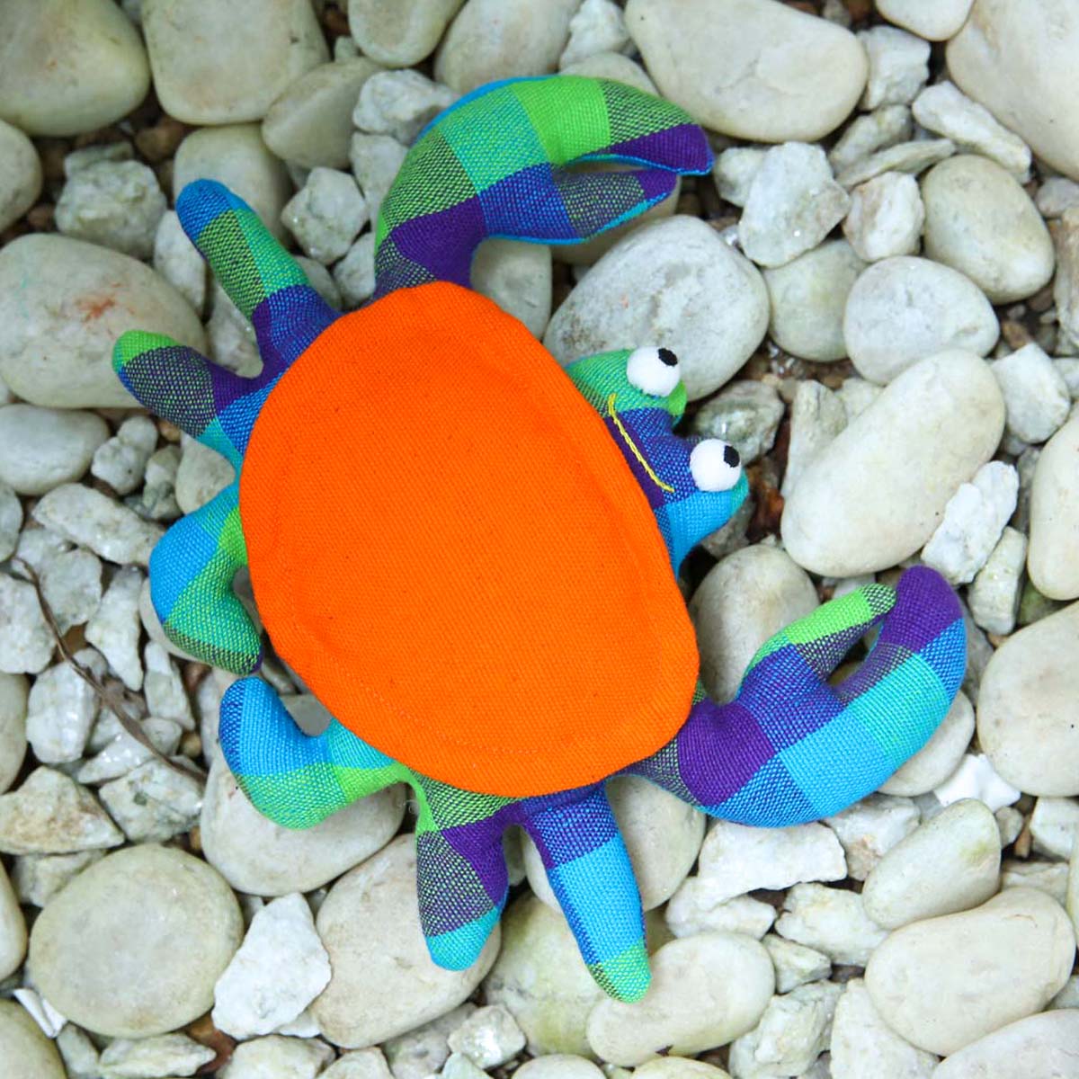 Orange Crab Handloom Soft Toy