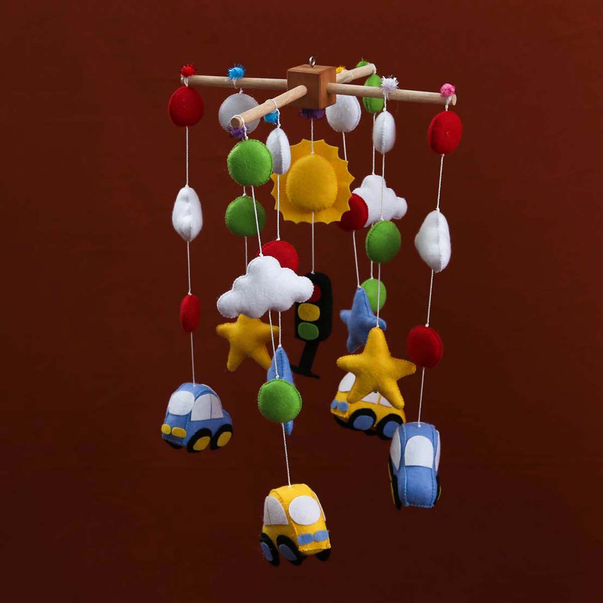 Toot Toot Felt Cot Mobile