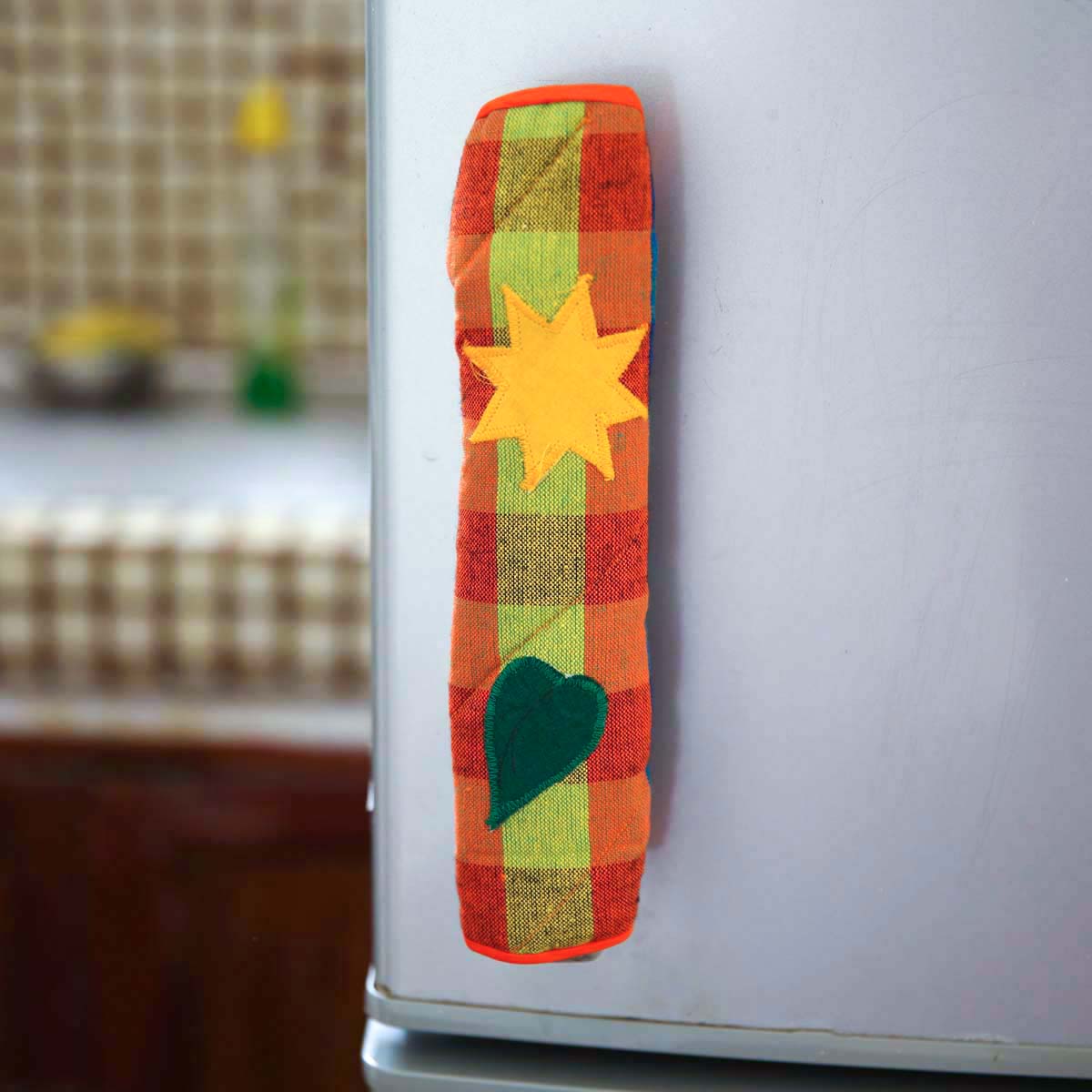 Orange Handloom Avurudu Pot Holder