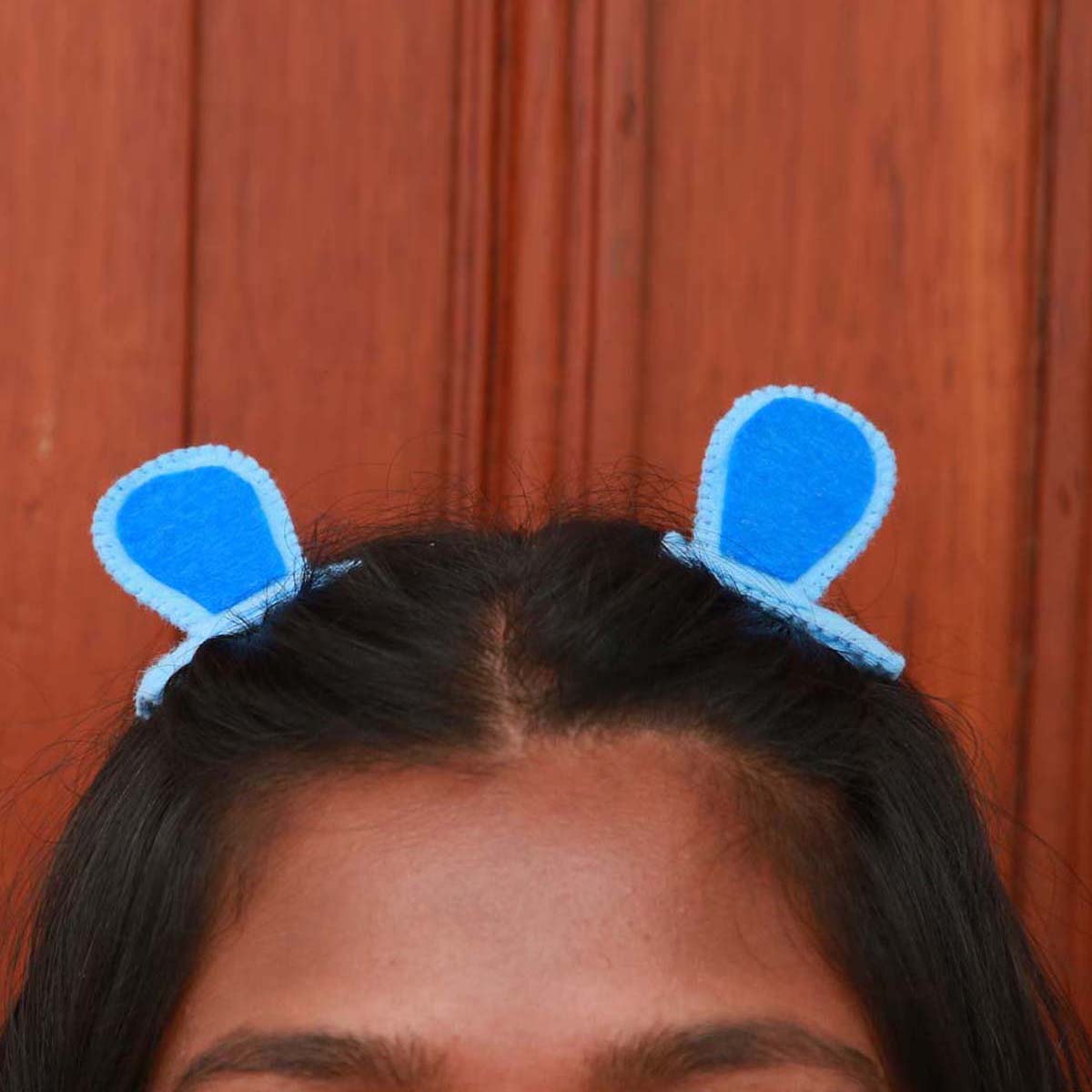 Blue Bunny Hair Clip Set