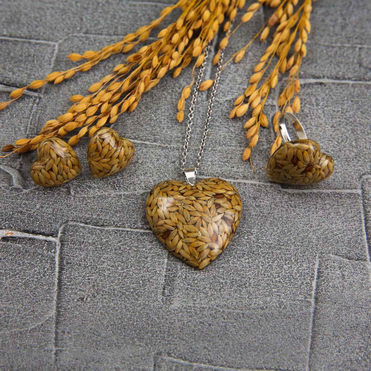 Canary Seed Jewellery Set