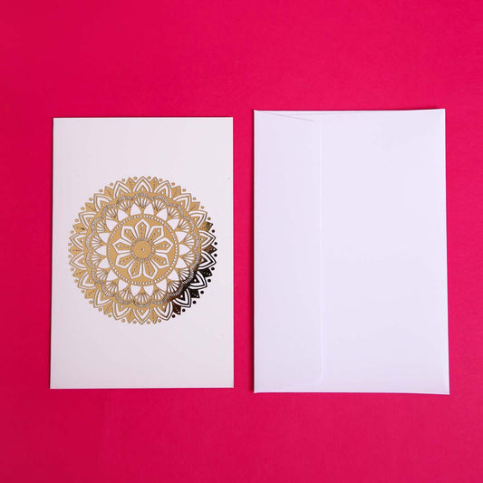 Gold Foil Luna Mandala Card Set