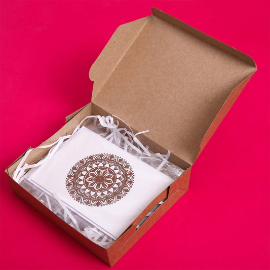 Silver Foil Luna Mandala Card Set