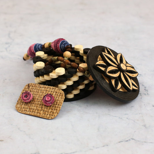 Small Ebony Paper Jewellery Box