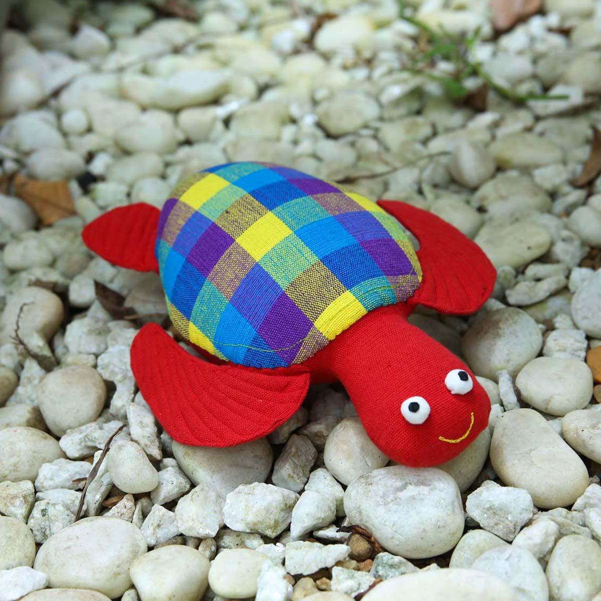 Red Turtle Handloom Soft Toy