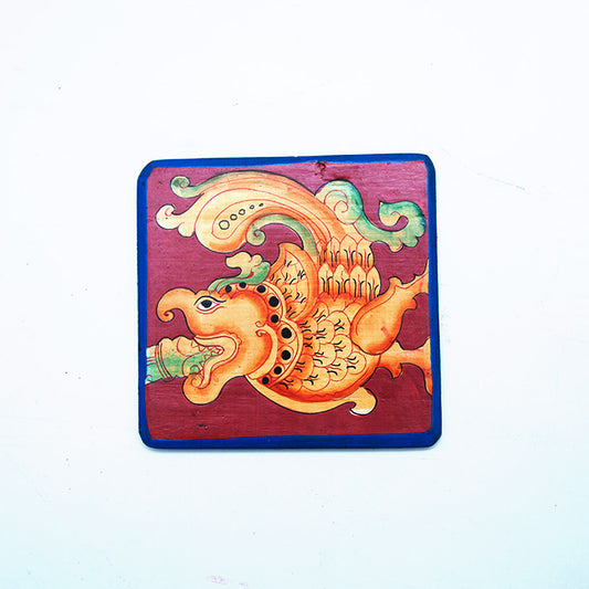 Lion Traditional Wooden Coaster