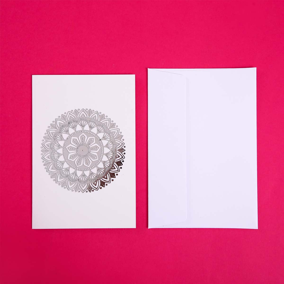 Silver Foil Luna Mandala Card Set