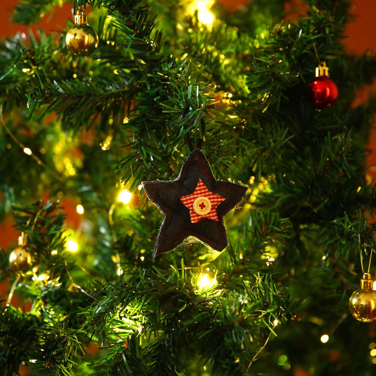 Fabric Star Ornament