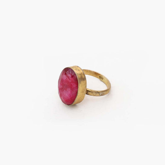 Cerise Statement Ring