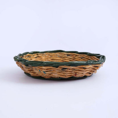 Green Paper Serving Tray