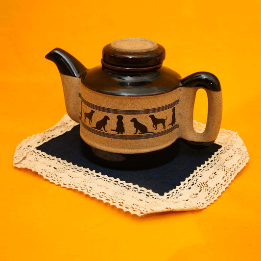 Navy Handloom & Lace Place Mat