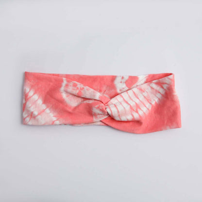 Pink Stretchy Tie Dye Head Band