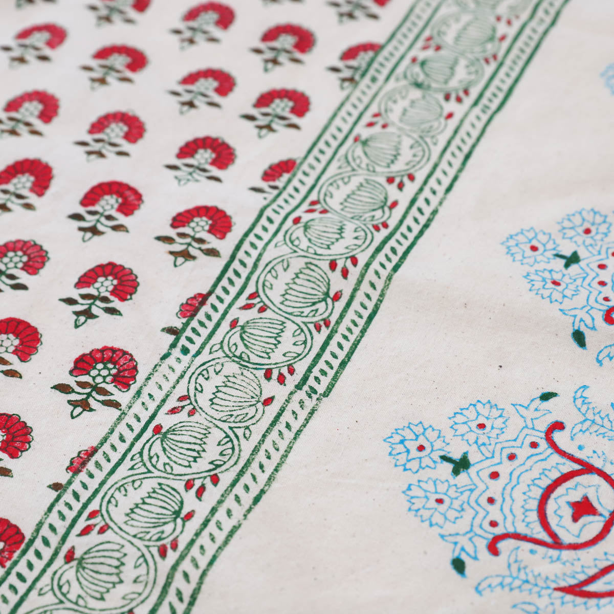 Paisley Block Printed Table Cloth