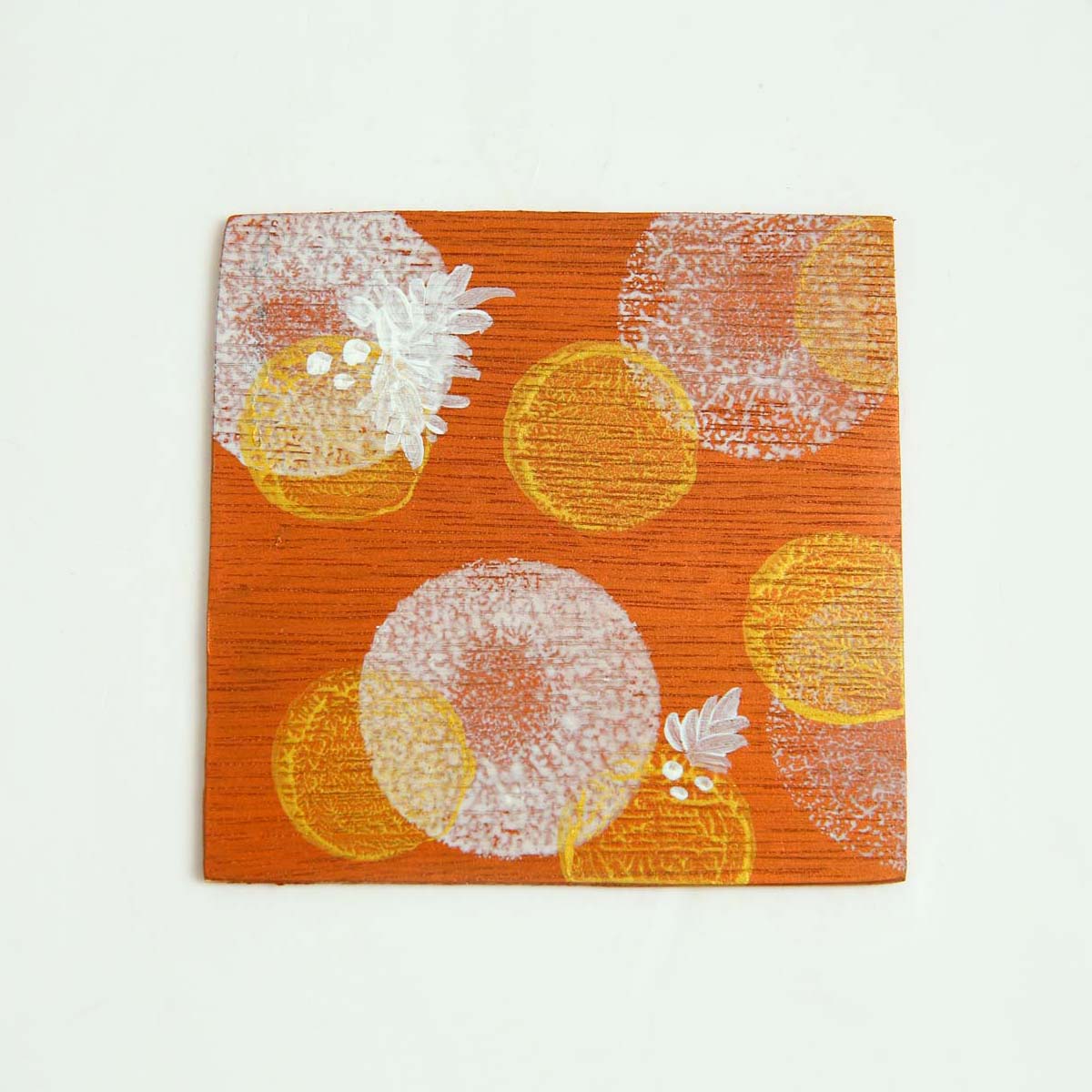 Artisnal Wooden Christmas Coaster Set