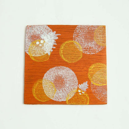 Artisnal Wooden Christmas Coaster Set